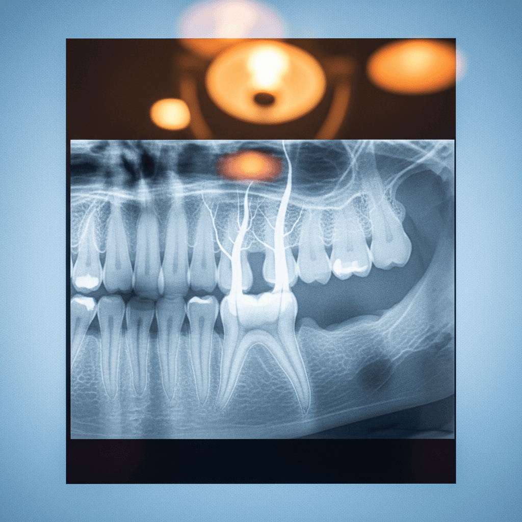 Radiografia digital de tratamento endodôntico